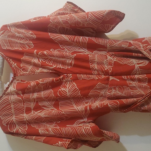 Sienna Sky Romper Red Orange Size Medium - Picture 4 of 12